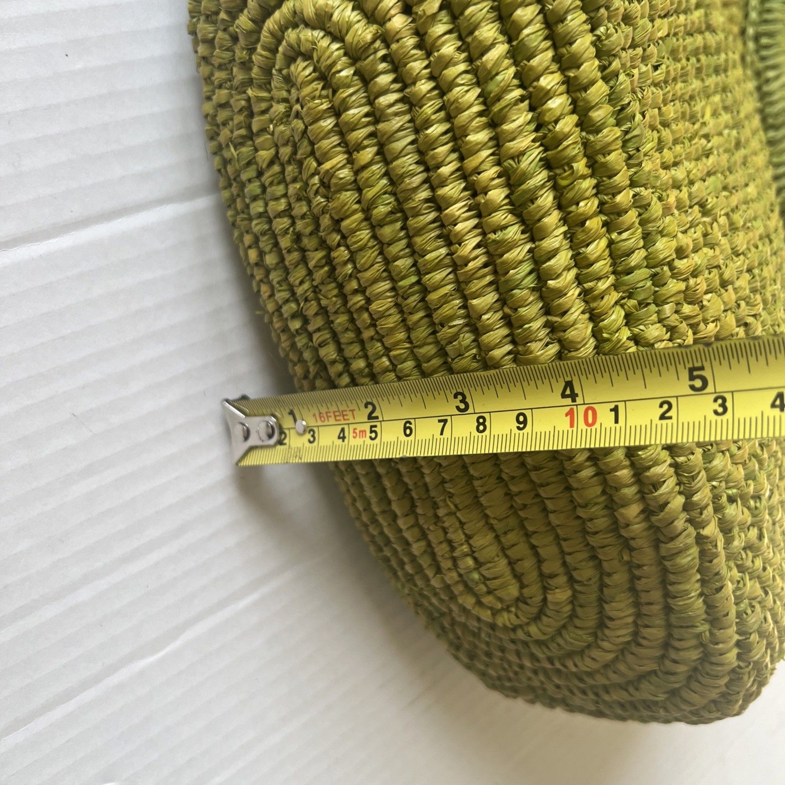 Mar Y Sol Serena Raffia Handmade Tote Bag Green Nwt — image 7 of 8